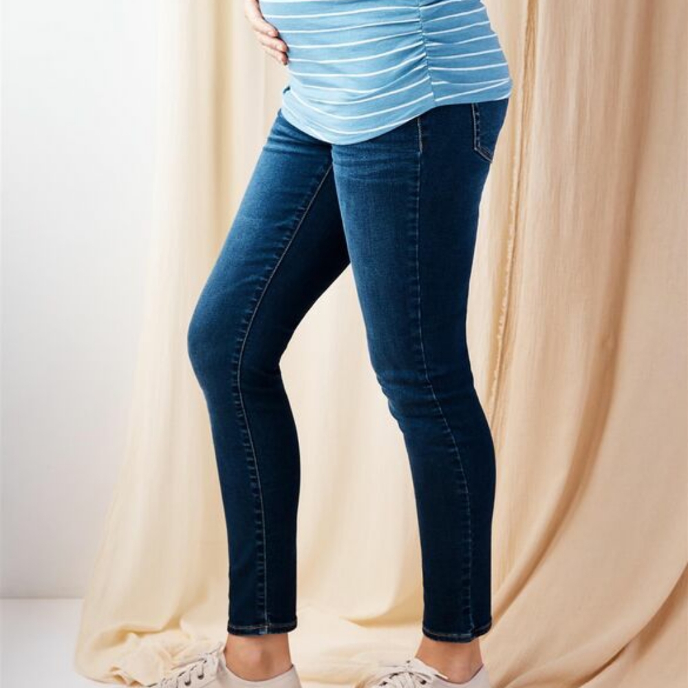 BOGO 2 for $24 Maternity Skinny Indigo Blue Jeans